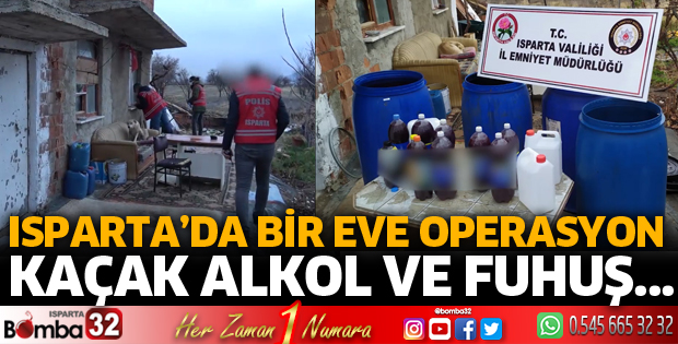 KAÇAK ALKOL İMALATI VE FUHUŞ YAPTIRAN 2 ŞÜPHELİ TUTUKLANDI