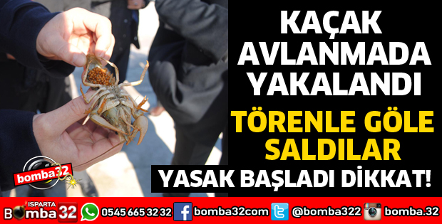KAÇAK AVLANAN KEREVİTLER GÖLE BIRAKILDI