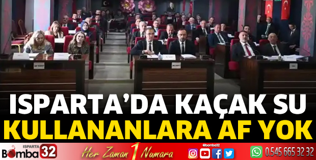Kaçak su kullanana af yok 