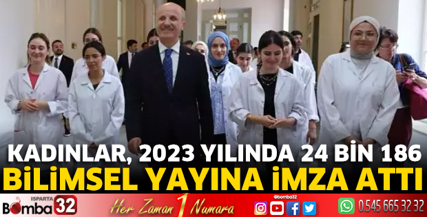 Kadınlar, 2023 yılında 24 bin 186 bilimsel yayına imza attı