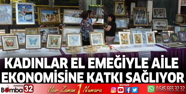 Kadınlar el emeğiyle aile ekonomisine katkı sağlıyor