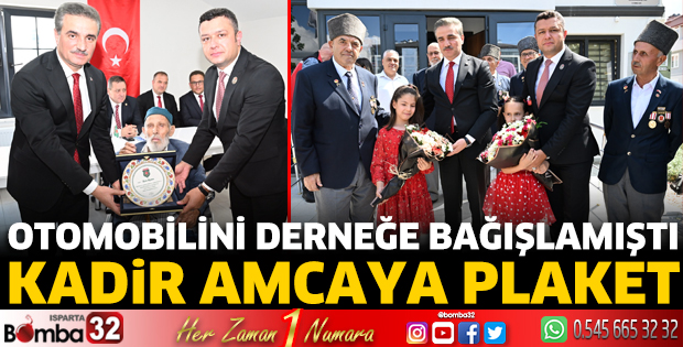 Kadir Amcaya plaket