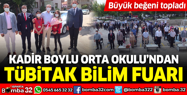 Kadir Boylu Orta Okulu’ndan Tübitak Bilim Fuarı