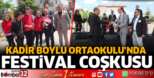 Kadir Boylu Ortaokulu'nda festival coşkusu