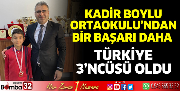 Kadir Boylu Ortaokulu'ndan yeni başarı