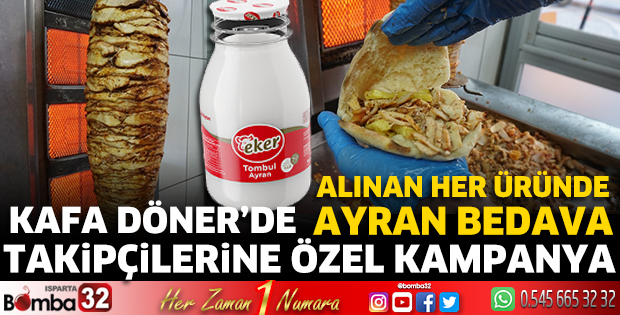 Kafa Döner takipçilerine özel kampanya
