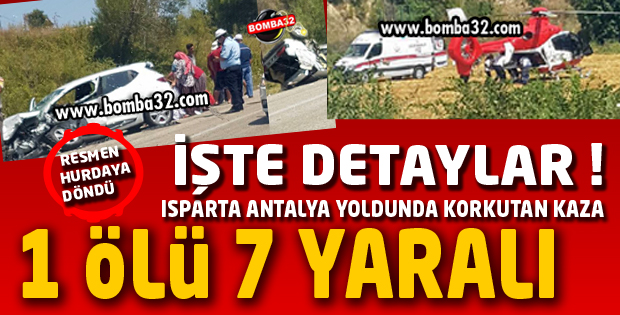 Kafa Kafaya Çarpıştı: 1 Ölü, 7 Yaralı