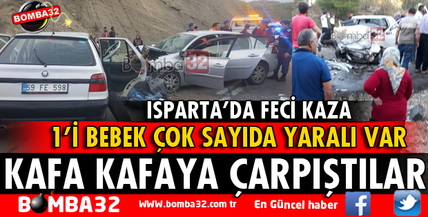 KAFA KAFAYA ÇARPIŞTILAR ÇOK SAYIDA YARALI VAR