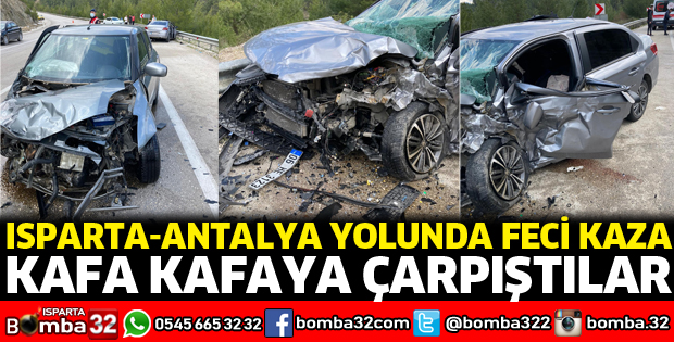 Kafa kafaya çarpıştılar yaralılar var