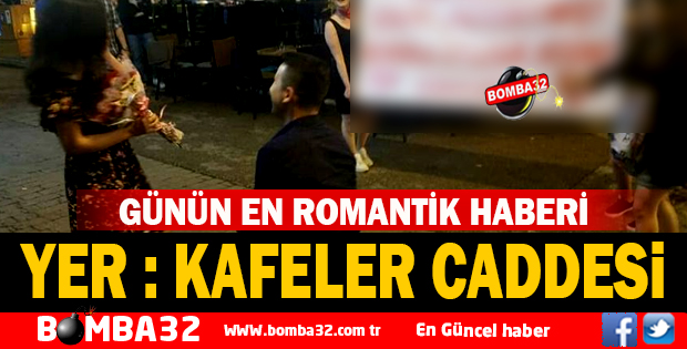 KAFELER CADDESİNDE ROMANTİK ANLAR 