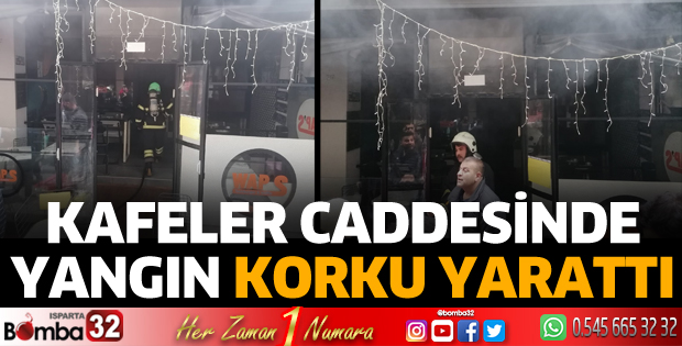 Kafeler caddesinde yangın