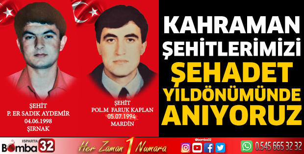 Kahraman şehitlerimizi anıyoruz