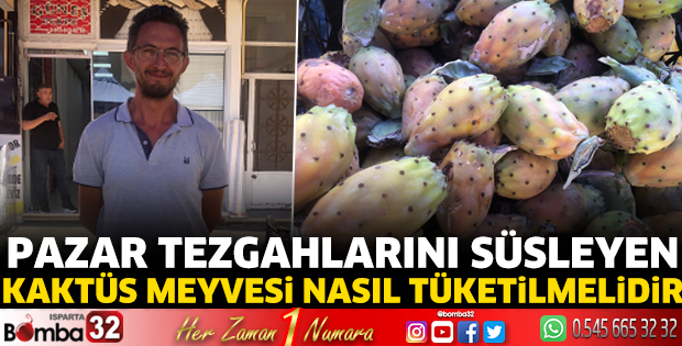 Kaktüs meyvesi pazar tezgahlarında 