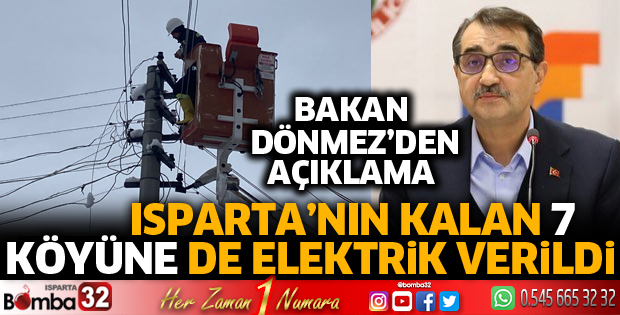 Kalan 7 köyün elektriği verildi
