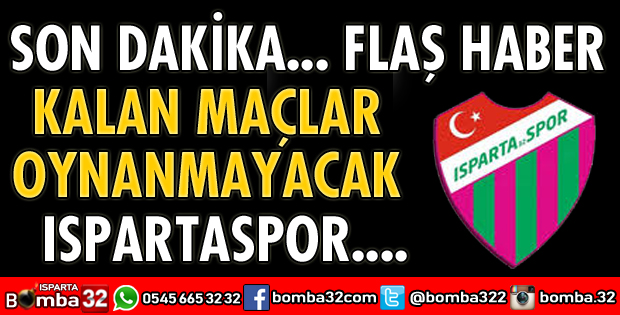 KALAN MAÇLAR OYNATILMAYACAK