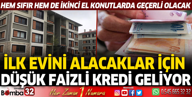 Kamu bankaları ilk kez ev alacaklara düşük faizli kredi verecek!