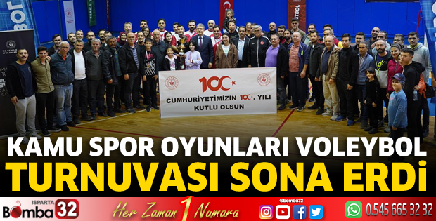 Kamu Spor Oyunları Voleybol turnuvası sona erdi