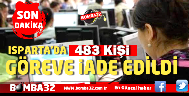 KAMUDA GÖREVE İADELER