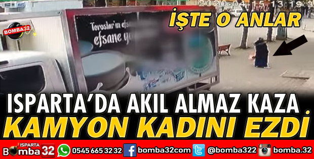 KAMYON KADINI EZDİ