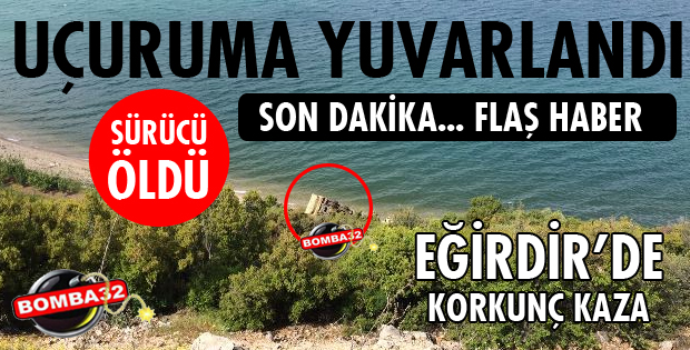 KAMYON ÖNCE BARİYERLERE ÇARPTI SONRA UÇURUMA YUVARLANDI