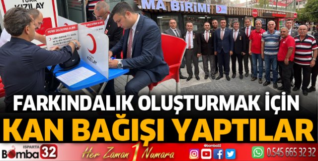 Kan bağışı yaptılar