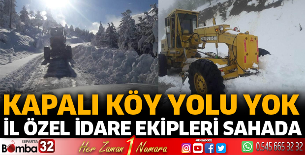 Kapalı köy yolu yok