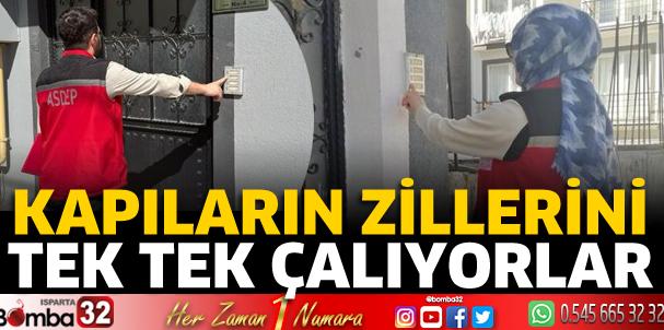 Kapıların zillerini tek tek çalıyorlar