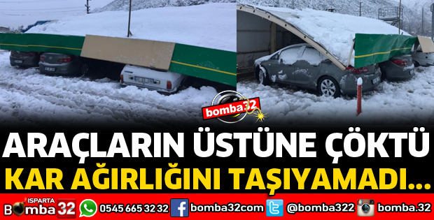 KAR AĞIRLIĞINA DAYANAMADI GÖÇTÜ