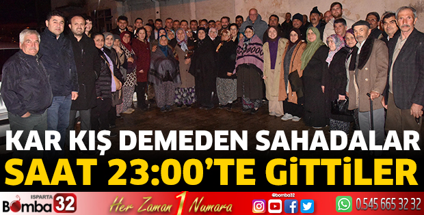 Kar kış demeden sahadalar