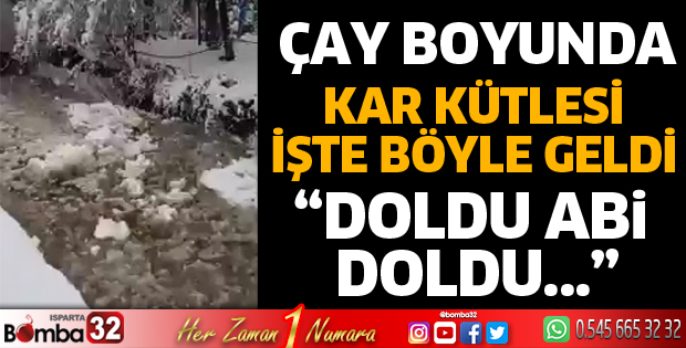 Kar kütleleri işte böyle geldi