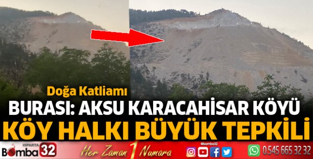 Karacahisar Köyü'nde doğa katliamı