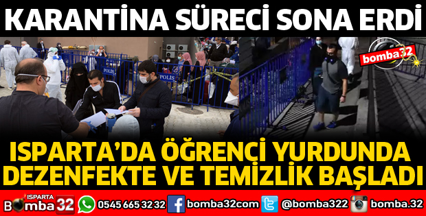 KARANTİNA SÜRECİ SONA ERDİ, YURTLAR ÖĞRENCİLER İÇİN HAZIRLANIYOR