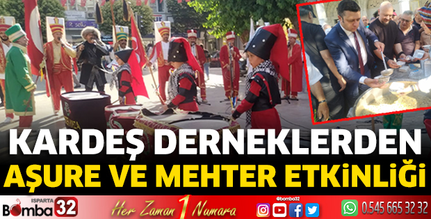 Kardeş derneklerden aşure ve mehter etkinliği