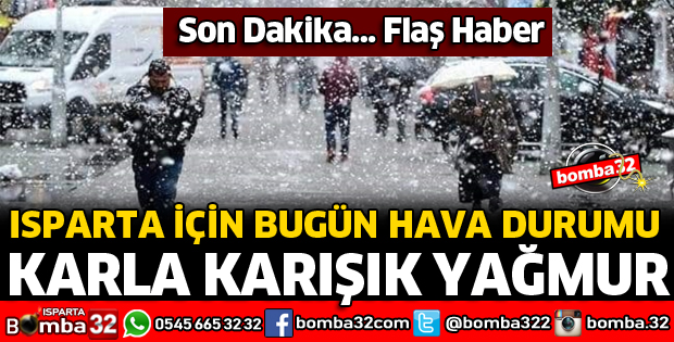 KARLA KARIŞIK YAĞMUR UYARISI