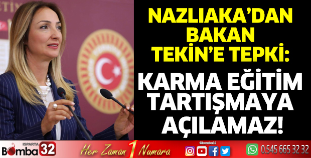 Karma eğitim tartışmaya açılamaz