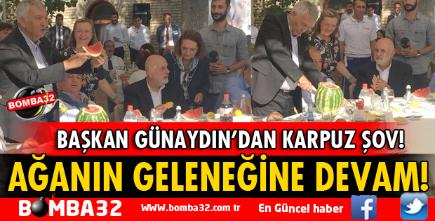 KARPUZ FESTİVALİNDE BAŞKAN GÜNAYDIN ŞOV YAPTI
