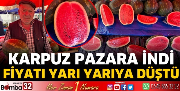Karpuz pazara indi 