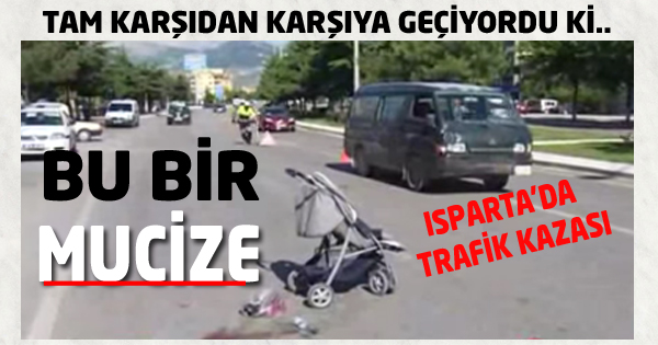KARŞIDAN KARIŞYA GEÇMEK İSTEYEN YAYAYA ÇARPTI