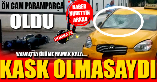Kask Hayatını Kurtardı