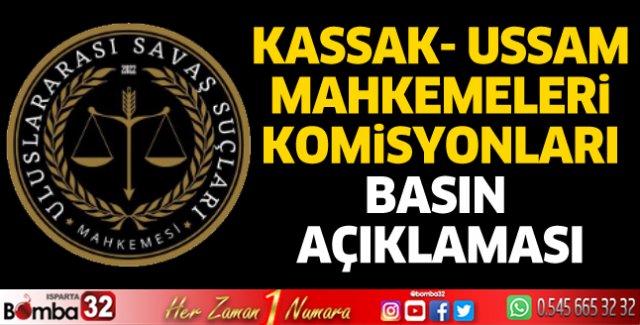 Kassak- Ussam Mahkemeleri Komisyonları basın açıklaması
