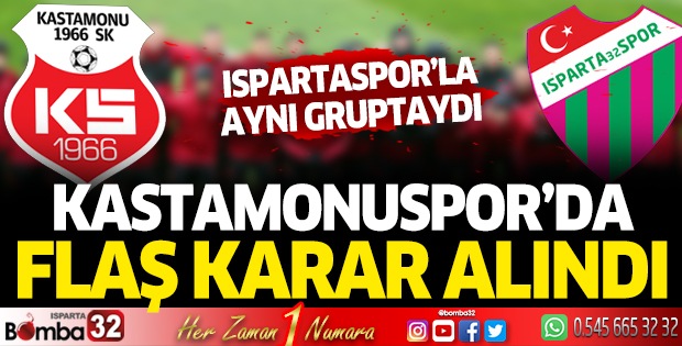 Kastamonuspor'dan flaş karar