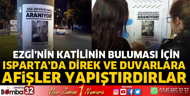Katilin bulunması için afiş yapıştırdılar