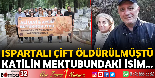 Katilin mektubundaki ismi açıkladı