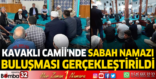Kavaklı Camii'nde sabah namazı buluşması gerçekleştirildi