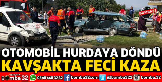 KAVŞAKTA ÇARPIŞTILAR! YARALILAR VAR