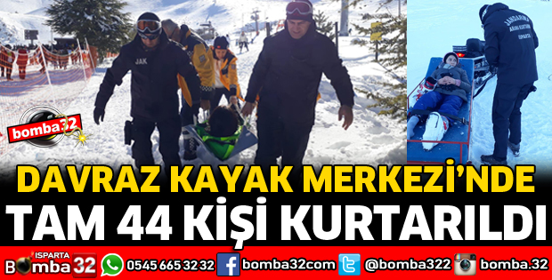 KAYAK MERKEZİNDE YARALANAN 44 KİŞİ KURTARILDI