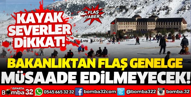 KAYAK OTELLERİYLE İLGİLİ 81 İLE GENELGE