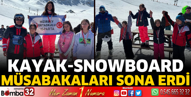 Kayak-snowboard müsabakaları sona erdi