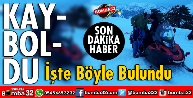KAYBOLAN KAYAKÇIYI JANDARMA BULDU