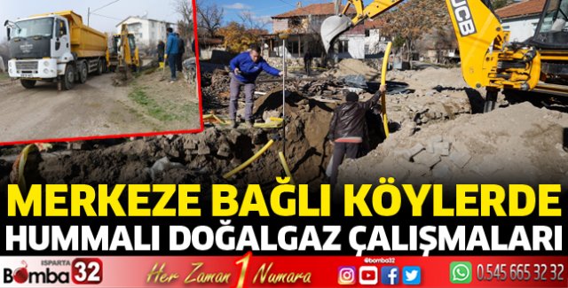 Kayı köyünde doğalgaz çalışmaları başladı